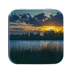 Peaceful Horizons Of Uruguay  Square Metal Box (black)