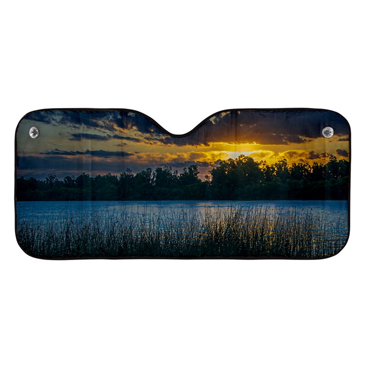 Peaceful Horizons of Uruguay  Car Windshield Sunshade