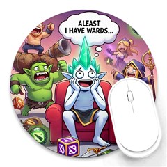 Huiok Round Mousepad by SkinsForTeens