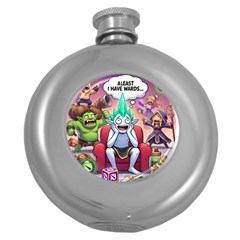 Huiok Round Hip Flask (5 Oz) by SkinsForTeens