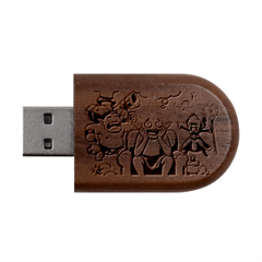 Huiok Wood Oval Usb Flash Drive by SkinsForTeens