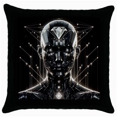 Robotics Robot Technology Future Throw Pillow Case (black)