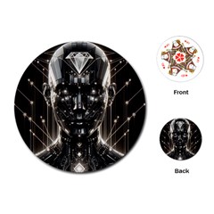 Robotics Robot Technology Future Playing Cards Single Design (round)