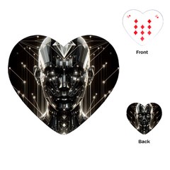 Robotics Robot Technology Future Playing Cards Single Design (heart)