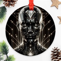 Robotics Robot Technology Future Round Ornament (two Sides)