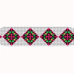 Ukrainian Folk Seamless Pattern Ethnic Ornament Border Element Traditional Large Bar Mat by Grandong