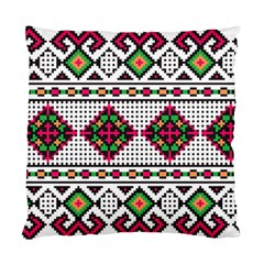 Ukrainian Folk Seamless Pattern Ethnic Ornament Border Element Traditional Standard Cushion Case (two Sides)