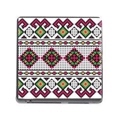 Ukrainian Folk Seamless Pattern Ethnic Ornament Border Element Traditional Memory Card Reader (square 5 Slot)