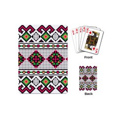 Ukrainian Folk Seamless Pattern Ethnic Ornament Border Element Traditional Playing Cards Single Design (mini)