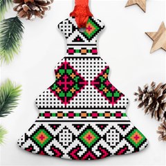 Ukrainian Folk Seamless Pattern Ethnic Ornament Border Element Traditional Ornament (christmas Tree) 