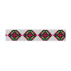 Ukrainian Folk Seamless Pattern Ethnic Ornament Border Element Traditional Premium Plush Fleece Scarf (mini)