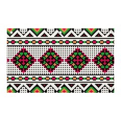 Ukrainian Folk Seamless Pattern Ethnic Ornament Border Element Traditional Banner And Sign 5  X 3 