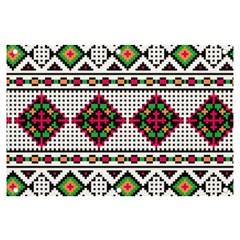 Ukrainian Folk Seamless Pattern Ethnic Ornament Border Element Traditional Banner And Sign 6  X 4 