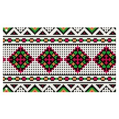 Ukrainian Folk Seamless Pattern Ethnic Ornament Border Element Traditional Banner And Sign 7  X 4 