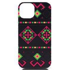 Ukrainian Folk Seamless Pattern Ethnic Ornament Border Element Traditional Iphone 14 Black Uv Print Pc Hardshell Case