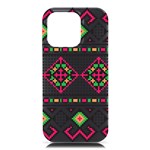 Ukrainian Folk Seamless Pattern Ethnic Ornament Border Element Traditional iPhone 16 Pro Max Black UV Print PC Hardshell Case Front