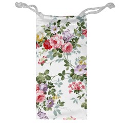 Floral Elements Peony Chinese Rose Jewelry Bag by Grandong