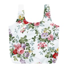 Floral Elements Peony Chinese Rose Full Print Recycle Bag (l) by Grandong