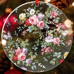 Floral Elements Peony Chinese Rose Uv Print Acrylic Ornament Round by Grandong