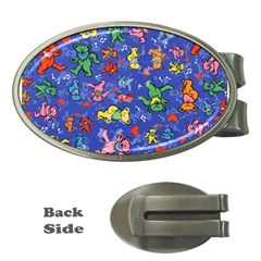 Grateful Dead Dancing Bears Pattern Money Clips (oval) 