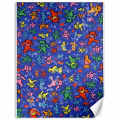 Grateful Dead Dancing Bears Pattern Canvas 12  X 16 