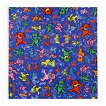 Grateful Dead Dancing Bears Pattern Medium Glasses Cloth (2 Sides) Front