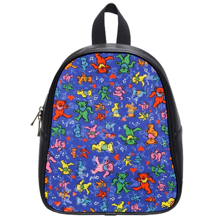 Grateful Dead Dancing Bears Pattern School Bag (Small)