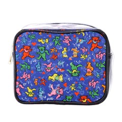 Grateful Dead Dancing Bears Pattern Mini Toiletries Bag (one Side) by Salmanaz77