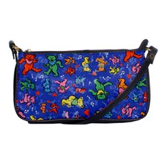 Grateful Dead Dancing Bears Pattern Shoulder Clutch Bag