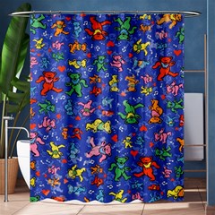 Grateful Dead Dancing Bears Pattern Shower Curtain 60  X 72  (medium)  by Salmanaz77