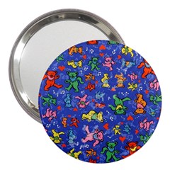 Grateful Dead Dancing Bears Pattern 3  Handbag Mirrors