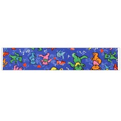 Grateful Dead Dancing Bears Pattern Large Premium Plush Fleece Scarf 