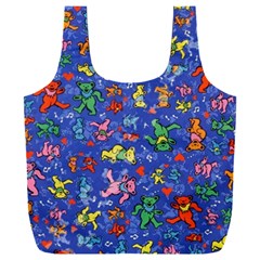 Grateful Dead Dancing Bears Pattern Full Print Recycle Bag (xxl) by Salmanaz77