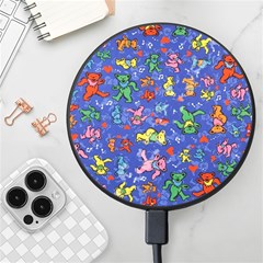 Grateful Dead Dancing Bears Pattern Wireless Fast Charger(black)