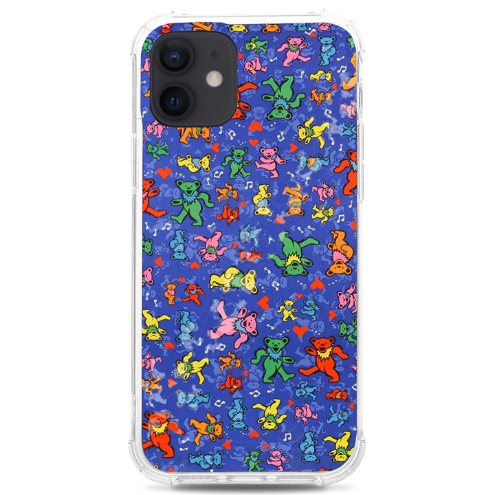 Grateful Dead Dancing Bears Pattern iPhone 12/12 Pro TPU UV Print Case