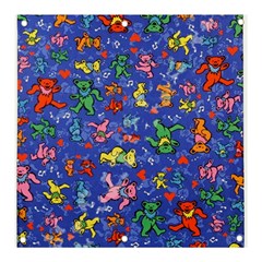 Grateful Dead Dancing Bears Pattern Banner And Sign 3  X 3  by Salmanaz77