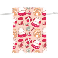 Cute Christmas Cartoon Lightweight Drawstring Pouch (xl)