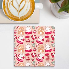 Cute Christmas Cartoon Uv Print Square Tile Coaster 