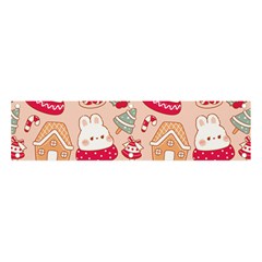 Cute Christmas Cartoon Banner And Sign 4  X 1 