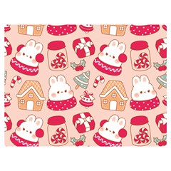 Cute Christmas Cartoon Premium Plush Fleece Blanket (extra Small)