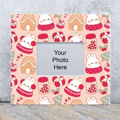 Cute Christmas Cartoon White Wall Photo Frame 5  X 7 