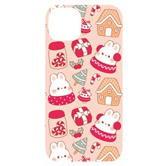 Cute Christmas Cartoon Iphone 14 Plus Black Uv Print Pc Hardshell Case