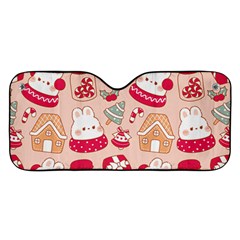 Cute Christmas Cartoon Car Windshield Sunshade