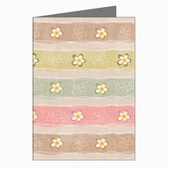 Stripes Floral Designs Greeting Cards (pkg Of 8)