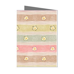 Stripes Floral Designs Mini Greeting Cards (pkg Of 8)