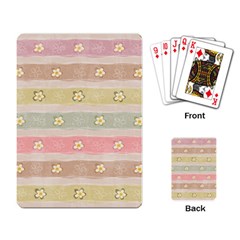 Stripes Floral Designs Playing Cards Single Design (rectangle)