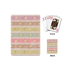 Stripes Floral Designs Playing Cards Single Design (mini)