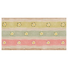 Stripes Floral Designs Banner And Sign 8  X 4  by designsbymallika