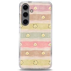 Stripes Floral Designs Samsung Galaxy S24 6 2 Inch Tpu Uv Case by designsbymallika