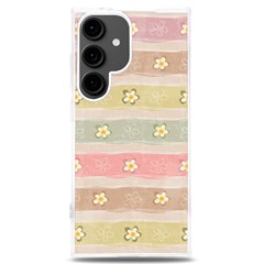 Stripes Floral Designs Samsung Galaxy S24 Plus 6 7 Inch Tpu Uv Case by designsbymallika